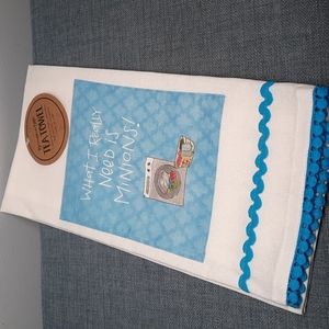 Kitchen Dish Towel Funny What I Really Need Is Minions Mom Gift Mother's Day